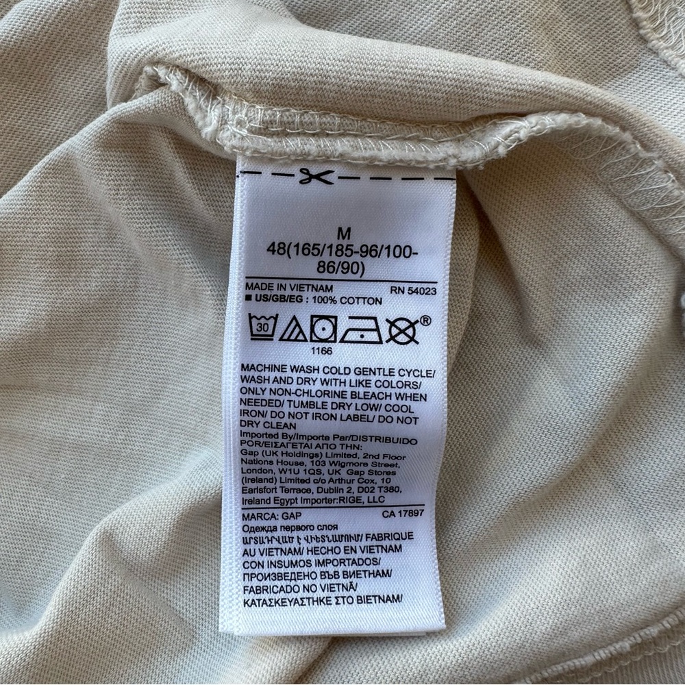 Men’s Cream Vintage Soft Polo Shirt Gem